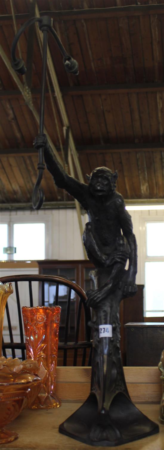 Spelter monkey